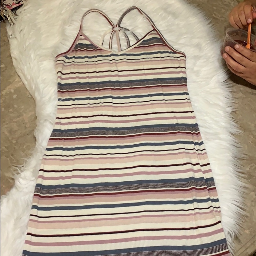 Stripe dress multi color